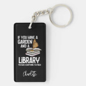 Nerd und Gärtner Personalisiert Schlüsselanhänger (Rückseite)