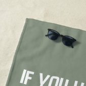 Nerd und Gärtner Personalisiert Strandtuch (Beispiel)