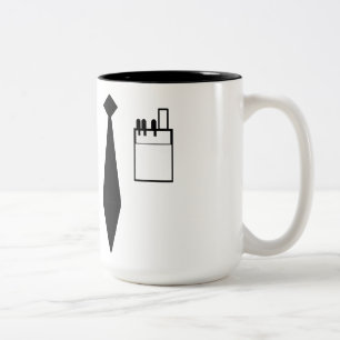 Nerd-Uniform Zweifarbige Tasse