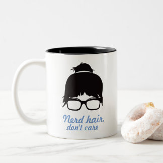 Nerd-unordentliche Brötchen-Haar-Kaffee-Tasse Zweifarbige Tasse