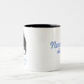 Nerd-unordentliche Brötchen-Haar-Kaffee-Tasse Zweifarbige Tasse (Mittel)