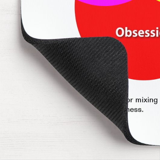 Nerd Venn Diagramm Mousepad (Ecke)