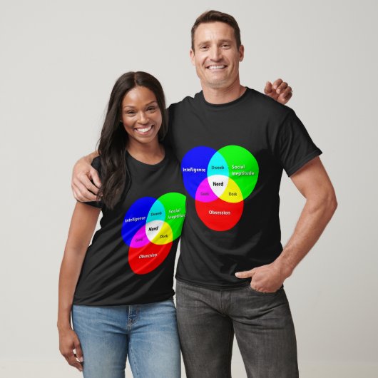Nerd Venn Diagramm T T-Shirt (Unisex)