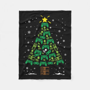 Nerd Video Game Lover Familie passt Weihnachten Fleecedecke