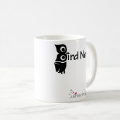 Nerd von Vögeln und Owl rosa Kaffeetasse (VorderseiteRechts)