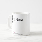 Nerd von Vögeln und Owl rosa Kaffeetasse (Vorderseite Links)