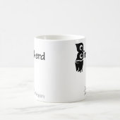 Nerd von Vögeln und Owl rosa Kaffeetasse (Mittel)