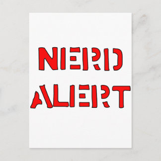 Nerd-Warnung Postkarte