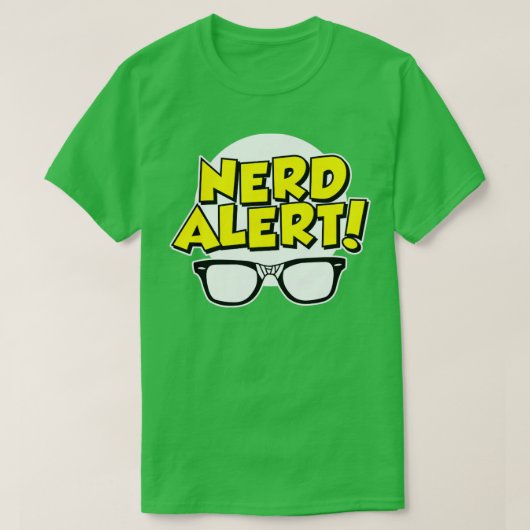 Nerd-Warnung T-Shirt (Design vorne)