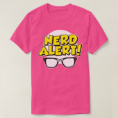Nerd-Warnung T-Shirt (Design vorne)