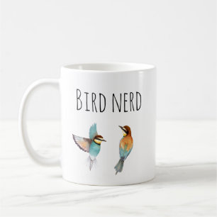 Nerd Wasserfarbvogel Kaffeetasse