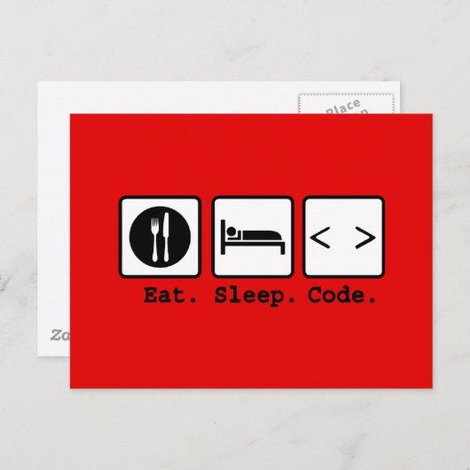 Nerd Wear Postkarte (Vorne/Hinten)