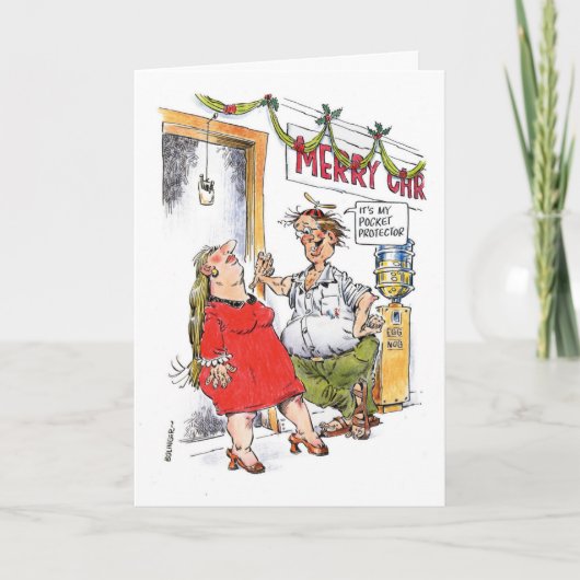 Nerd Weihnachtskarte Feiertagskarte (Vorderseite)