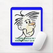 Nerd-Welt Mousepad (Mit Mouse)