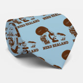 Nerd Zealand lustiges Kiwi Krawatte (Gerollt)