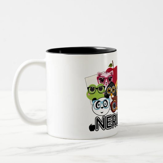 Nerd Zweifarbige Tasse (Links)