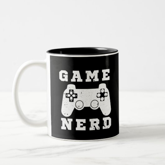 Nerd Zweifarbige Tasse (Links)