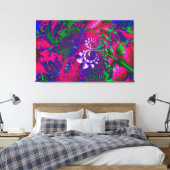 Nerdberries Psychedelisches Fraktal Leinwanddruck (Insitu (Schlafzimmer))