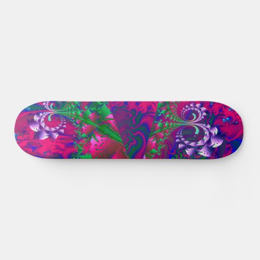Nerdberries Psychedelisches Fraktal Skateboard (Horizontal)