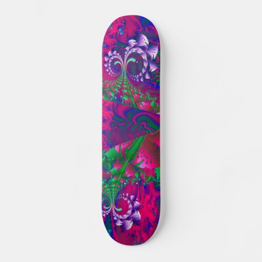 Nerdberries Psychedelisches Fraktal Skateboard (Vorderseite)