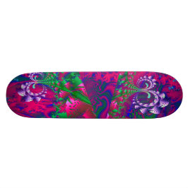 Nerdberries Psychedelisches Fraktal Skateboard