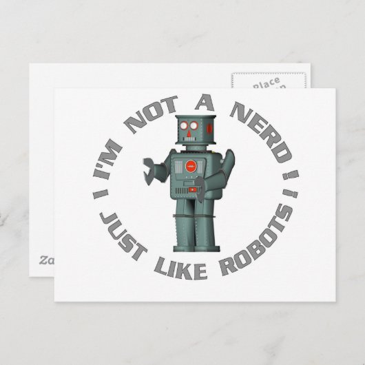 NerdBot Postkarte (Vorne/Hinten)
