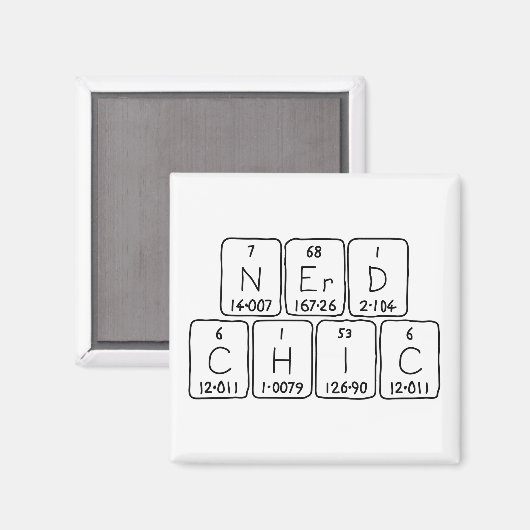 NerdChic Periodenmagnet Magnet (Vorderseite/Rückseite)