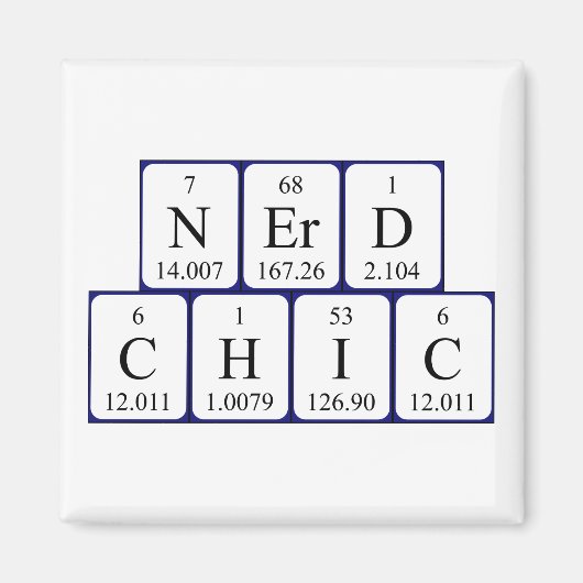 NerdChic Periodenmagnet Magnet (Vorne)