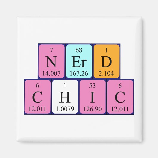 NerdChic Periodenmagnet Magnet (Vorne)
