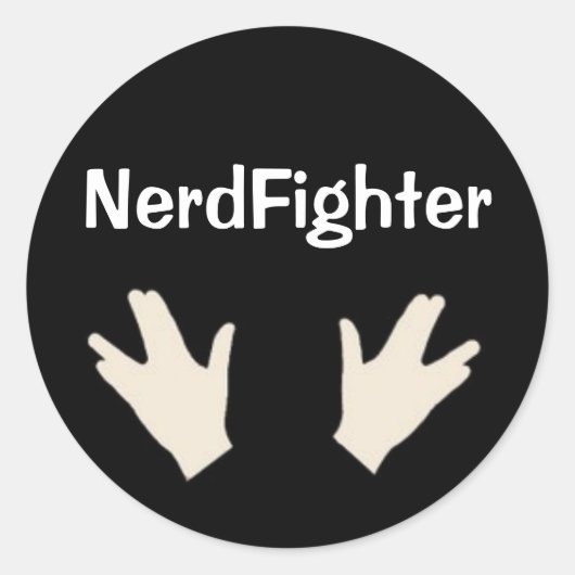 NerdFighter Aufkleber - DFTBA (Vorderseite)