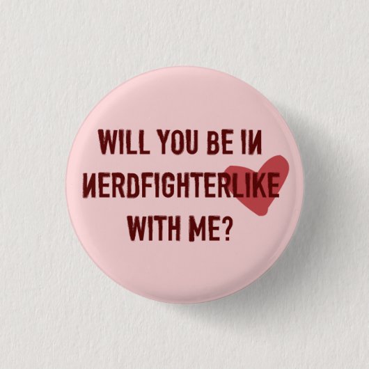 Nerdfighterlike Knopf-Rosa Button (Vorderseite)