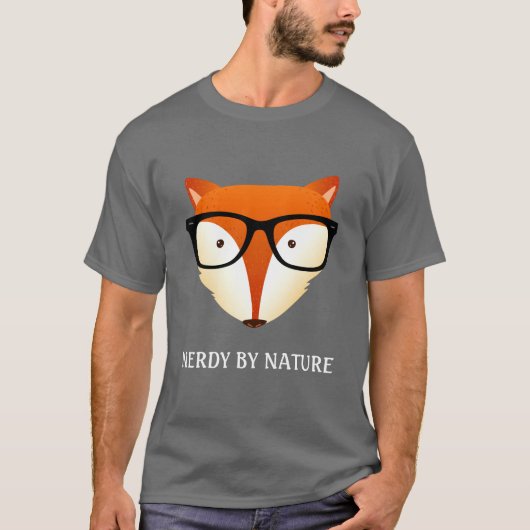 Nerdfox-Hipster-Art T-Shirt (Vorderseite)