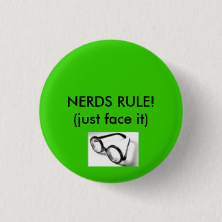 Nerdgläser, NERD-REGEL! (gerade Gesicht es) Button