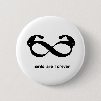 Nerdglasknopf Button