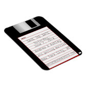 Nerdige Hochzeit - Speichere das Datum - Diskette Magnet (Rechte Seite)