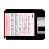 Nerdige Hochzeit - Speichere das Datum - Diskette Magnet (Horizontal)