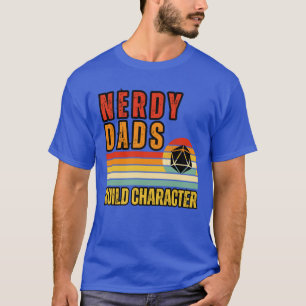 Nerdige Väter bauen Charakter lustiges Geschenk Mä T-Shirt