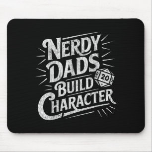 Nerdige Väter bauen Charakter Vater Humor Mousepad