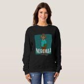 Nerdilla Nerdy Gorilla Computer Nerd Sweatshirt (Vorne ganz)