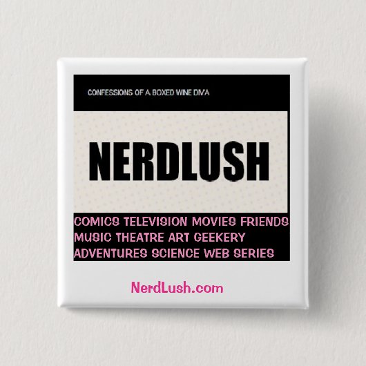 NerdLush~ Quadrat, NerdLush Gemeinschaftsknopf Button (Vorderseite)