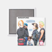 Nerdopunke Magnet (Vorderseite/Rückseite)