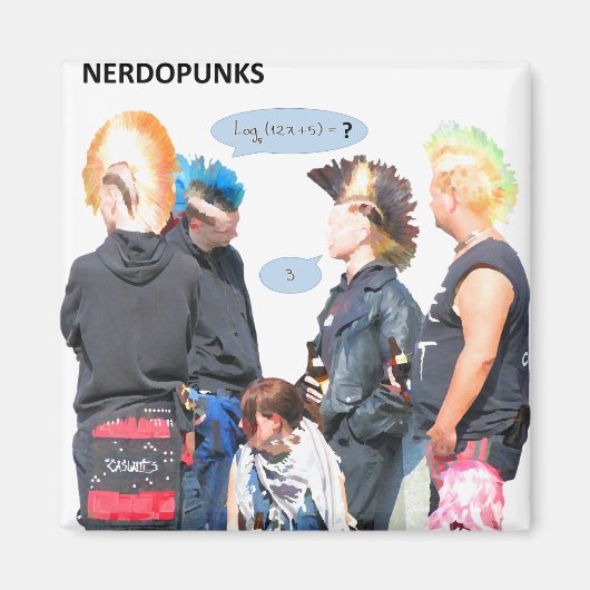 Nerdopunke Magnet (Vorne)