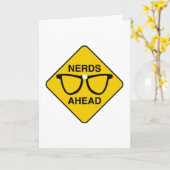 Nerds Ahead Karte (Gelbe Blume)
