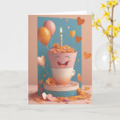 Nerds Birthday Blast Karte (Gelbe Blume)
