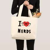Nerds der Liebe I Jumbo Stoffbeutel (Vorderseite (Produkt))