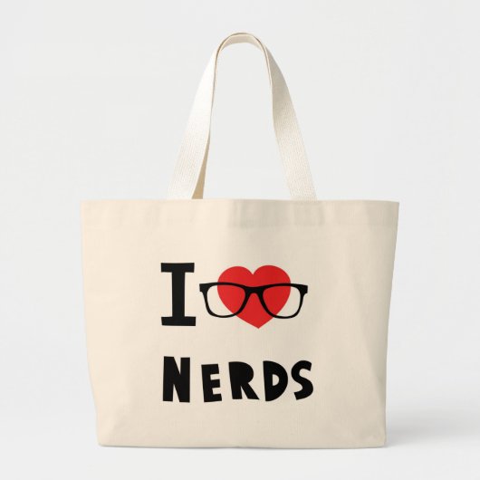 Nerds der Liebe I Jumbo Stoffbeutel (Vorne)