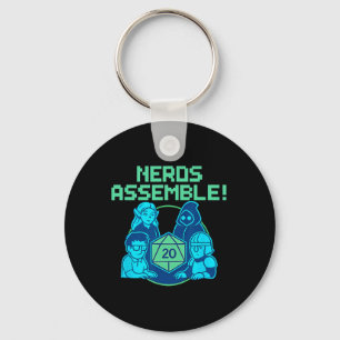 Nerds Emblem Brettspiel Würfel Pixel Gamer Design  Schlüsselanhänger