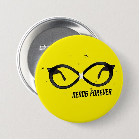 Nerds für immer button (Vorne & Hinten)