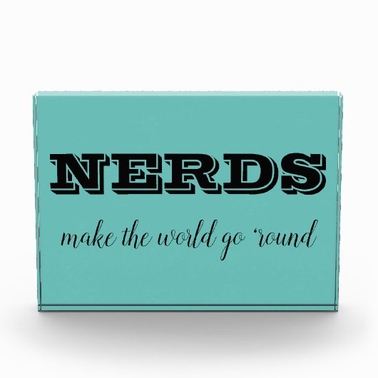 NERDS machen die Welt zum Alltag Fotoblock (Vorderseite)