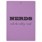 NERDS machen die Welt zum Alltag Klemmbrett (Rückseite)